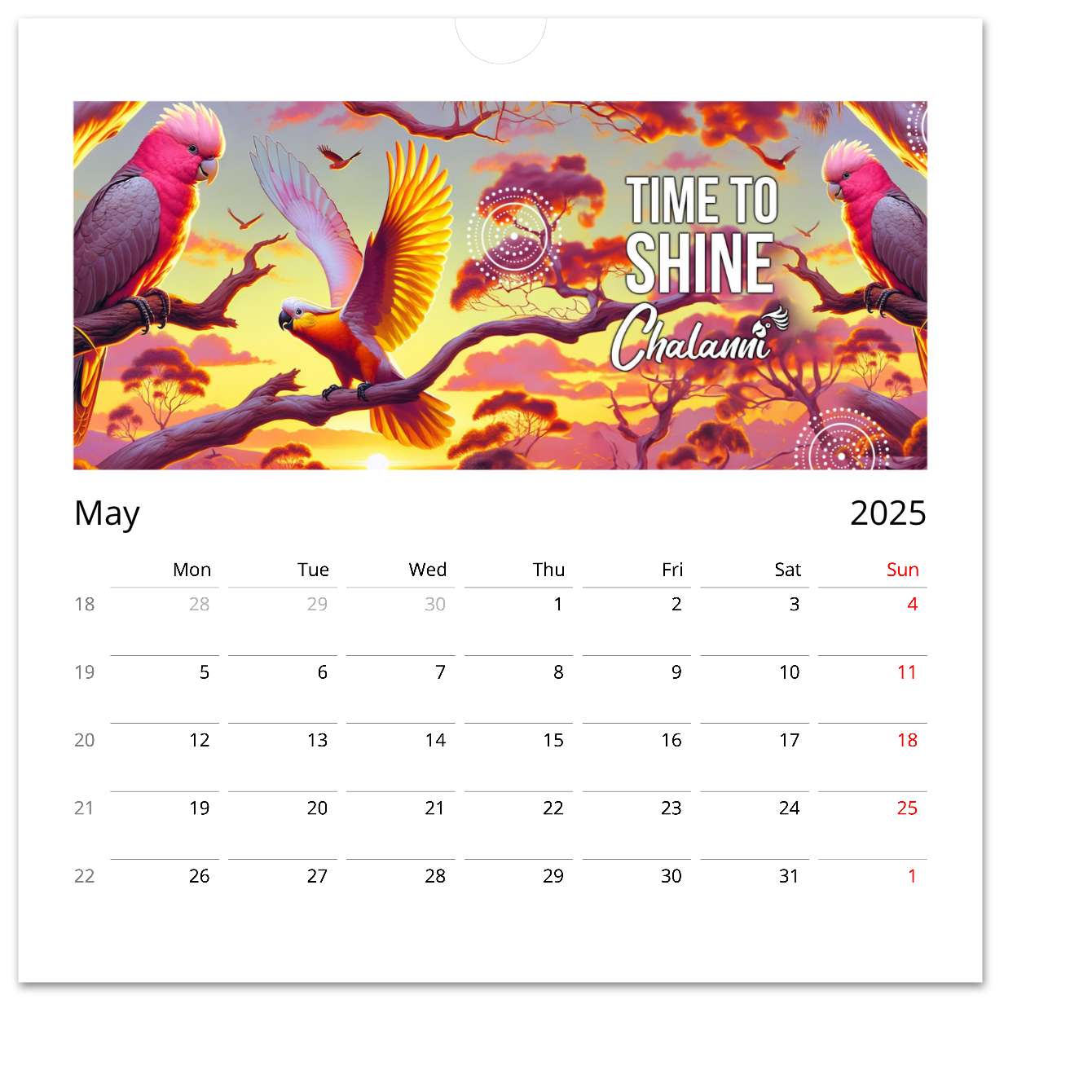 2025 Chalanni Calendar - Chalanni