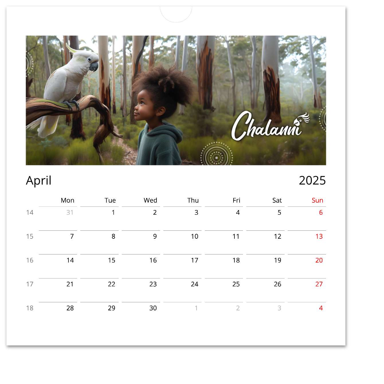 2025 Chalanni Calendar - Chalanni