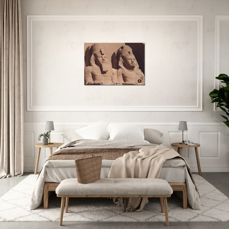 Pharoahs Gold Collection | Abu Simbel version 3 | Chalanni 70cmx100cm canvas