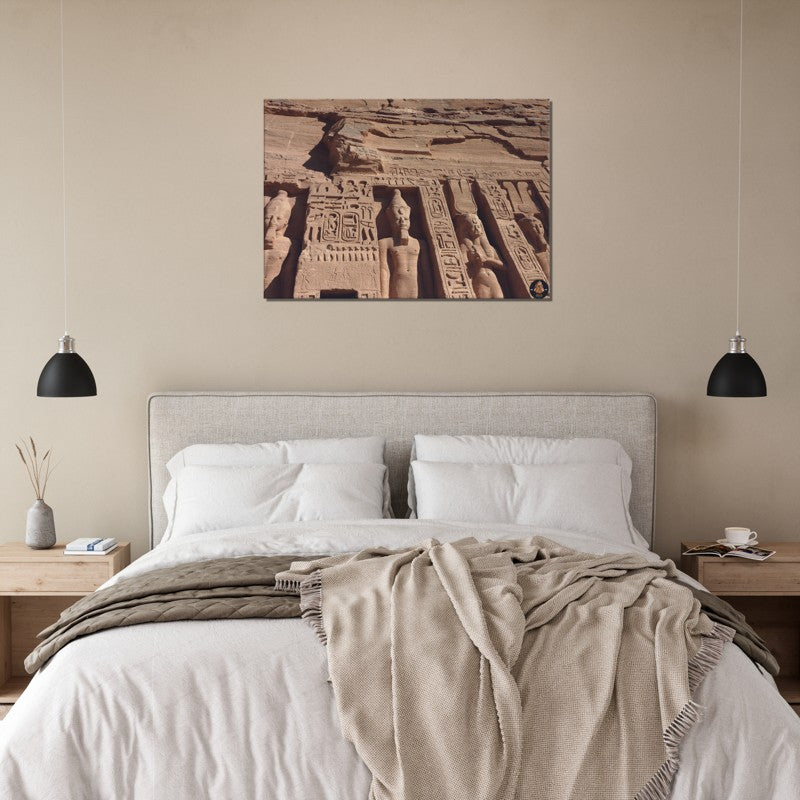 Pharoahs Gold Collection | Abu Simbel | Chalanni 70cmx100cm canvas