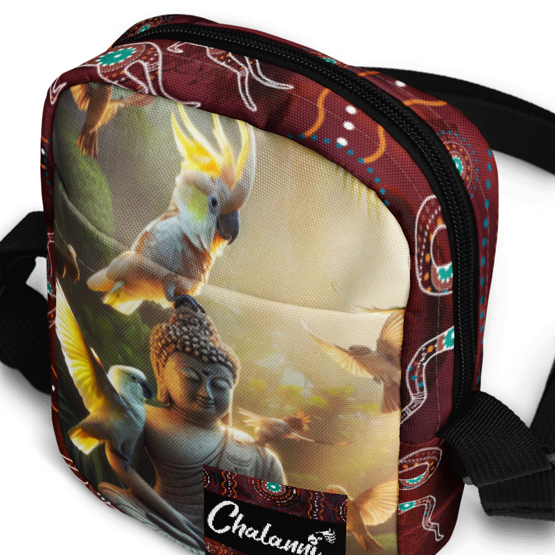 Chalani and Buddha Statue | Utility Cross Over Designer Bag - Chalanni