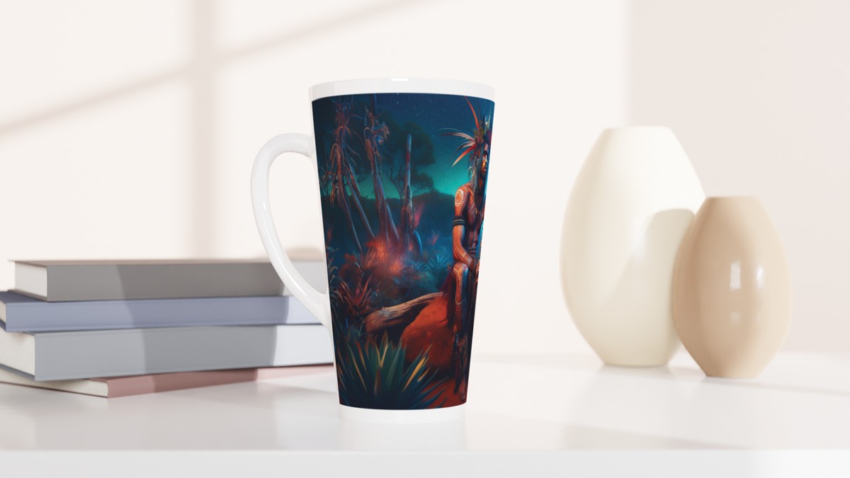 Chalanni My Tribe | 17 oz Ceramic Designer Latte Mug - Chalanni