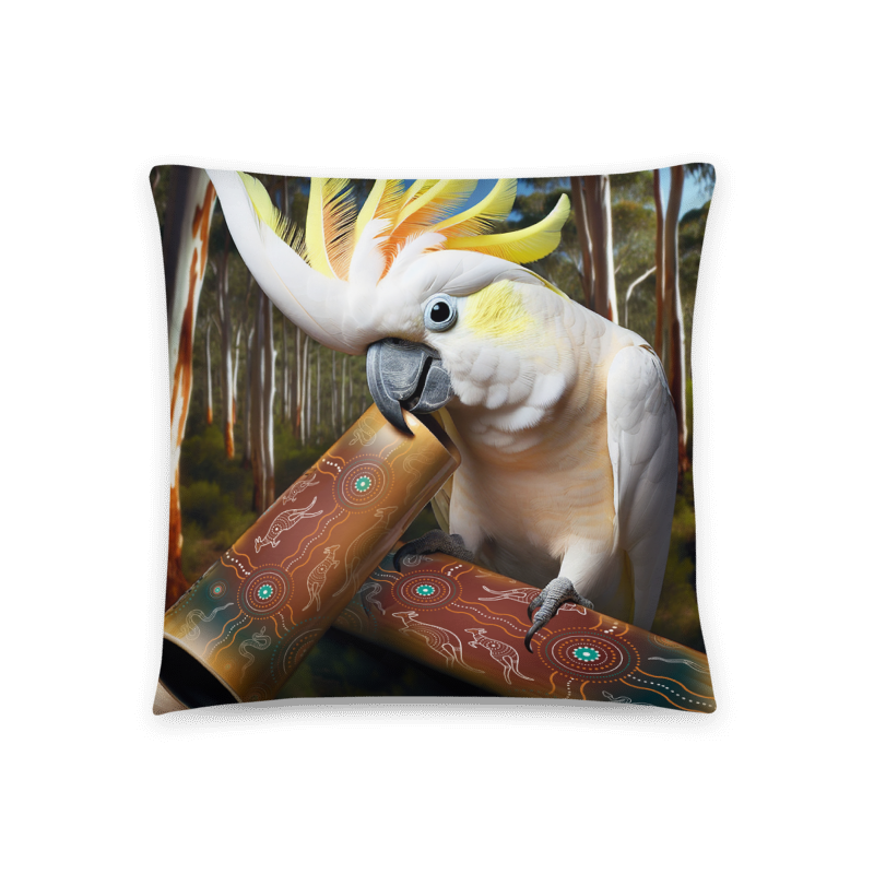 Chalanni and Didgeridoo | Designer Cushion Covers 18” x 18” - Chalanni
