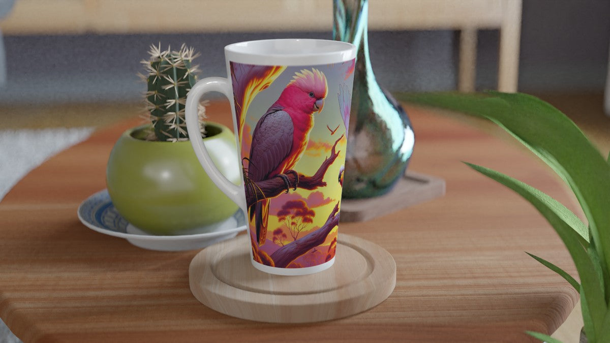 Galah and Chalanni | 17 oz Ceramic Designer Latte Mug - Chalanni