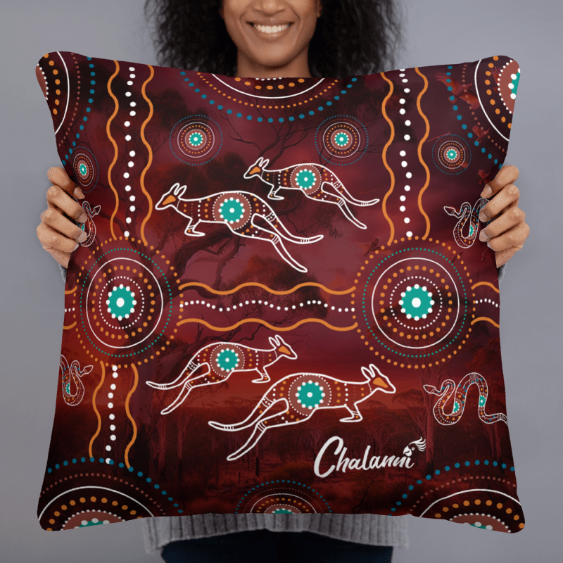 Galah and Chalanni | Designer 22"x22" Cushion Cover - Chalanni