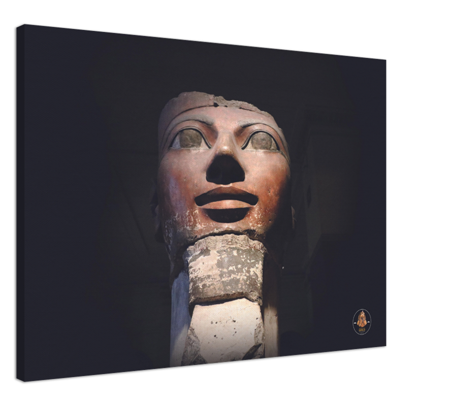 Pharoahs Gold Collection | Hatshepsut Statue | Chalanni 70cmx100cm canvas