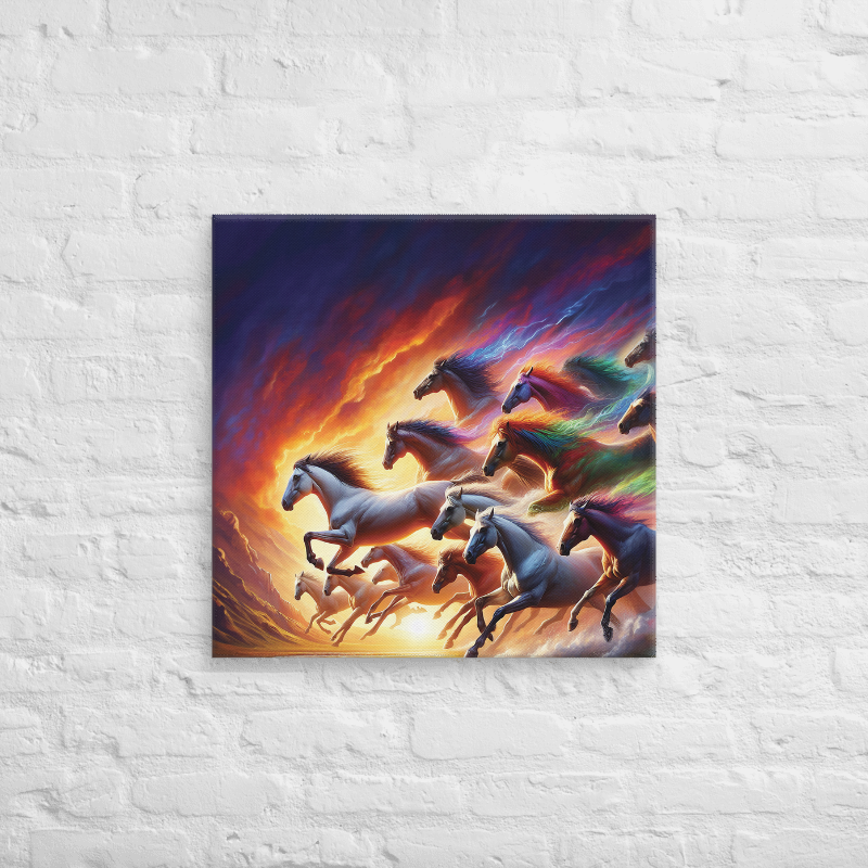 Horse Magic | 24" x 24" Canvas - Chalanni