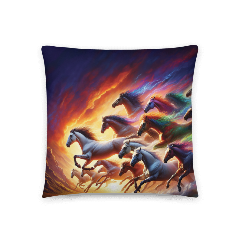 Horse Magic | Designer 18x18 Cushion - Chalanni