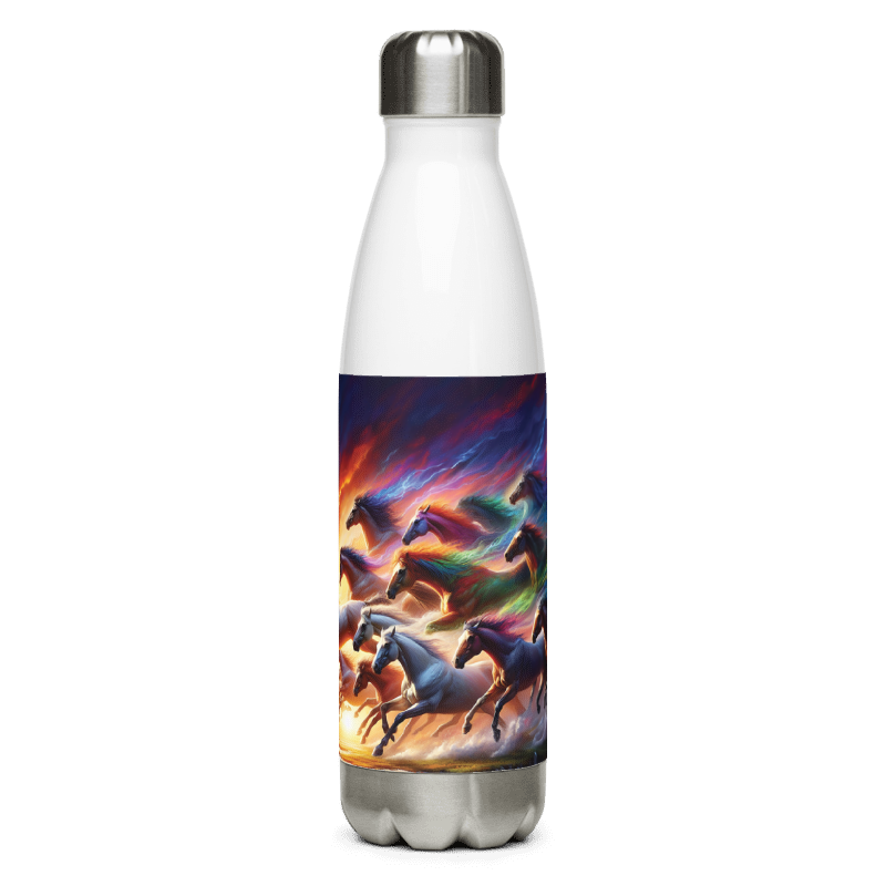 Horse Magic |Stainless Steel Water Bottle | White - Chalanni