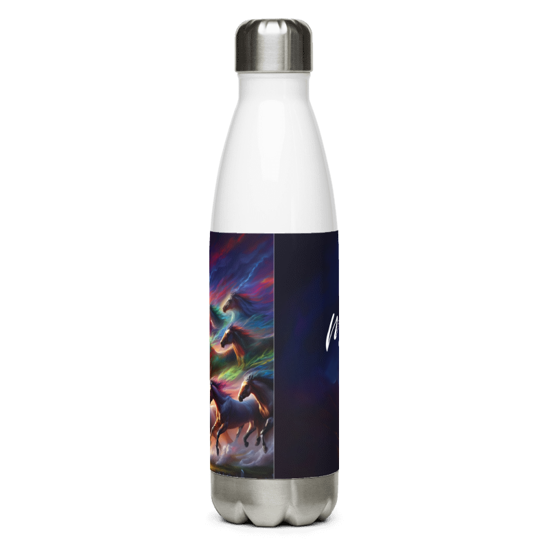Horse Magic |Stainless Steel Water Bottle | White - Chalanni