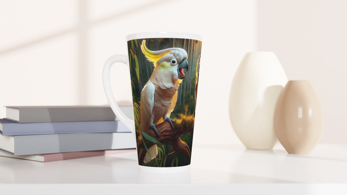 Ollie the Wise Owl and Chalanni | 17 oz Ceramic Designer Latte Mug - Chalanni