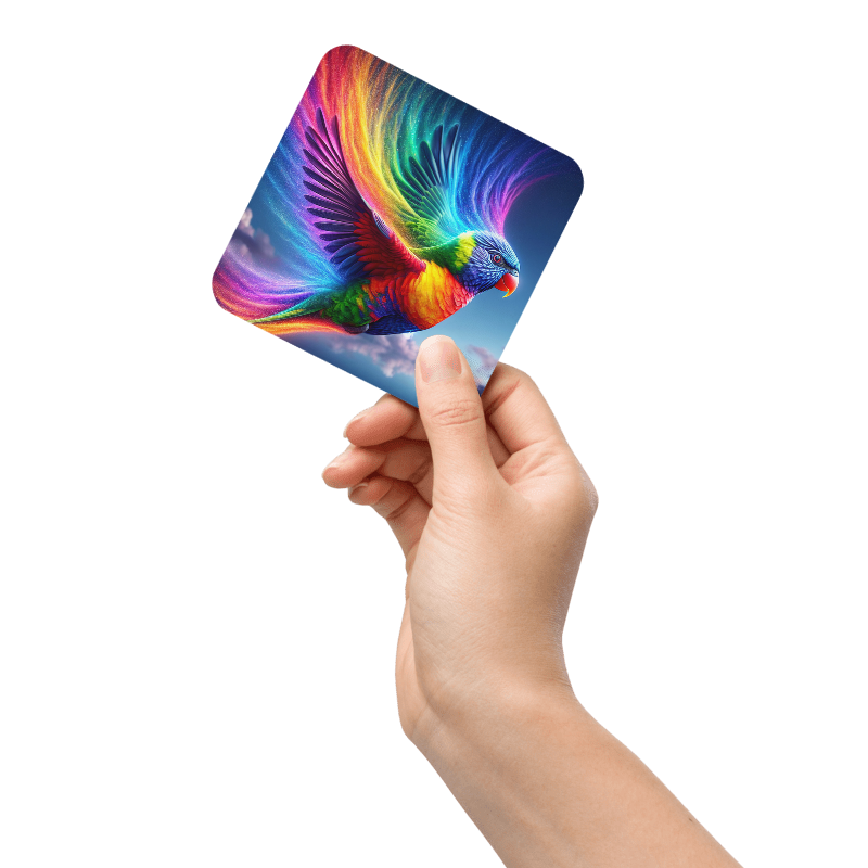 Rainbow | Designer Cork-Based Coasters - Chalanni