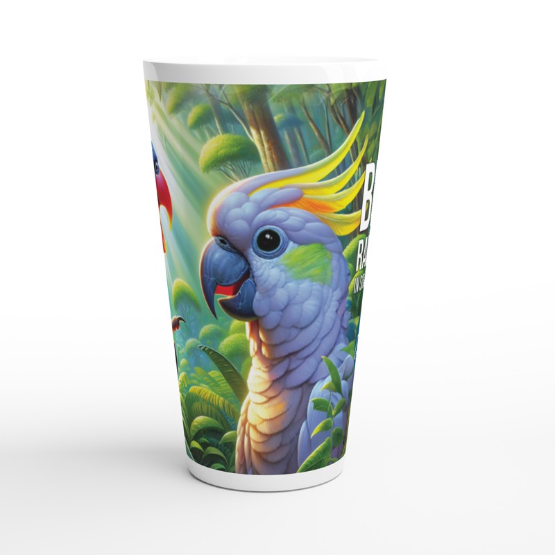 Rainbow and Chalanni | 17 oz Ceramic Designer Latte Mug - Chalanni