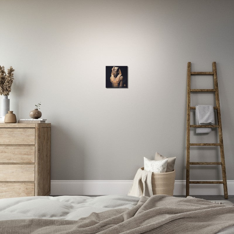 Pharaoh's Gold Collection | Rameses | 30 cm x 30 cm Egyptian Wall Canvas - Chalanni