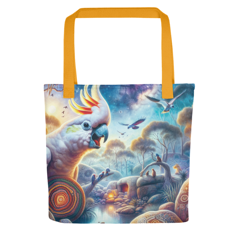The Dreaming Chalanni | Designer All-Over Print Tote Bag 15”x 15” - Chalanni