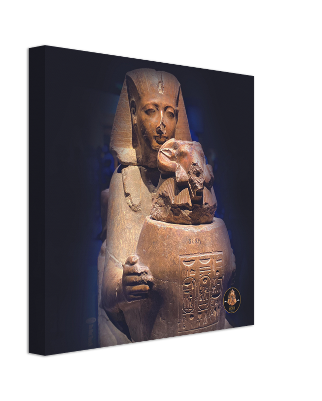Pharaoh's Gold Collection | Rameses | 30 cm x 30 cm Egyptian Wall Canvas - Chalanni
