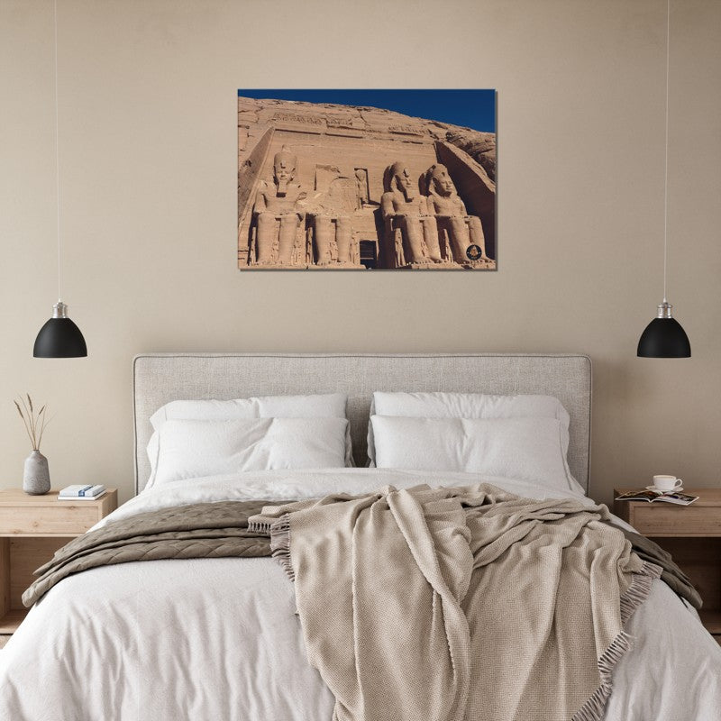 Pharoahs Gold Collection | Abu Simbel version 2 | Chalanni 70cmx100cm canvas
