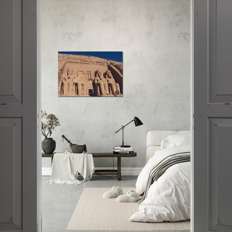 Pharoahs Gold Collection | Abu Simbel version 2 | Chalanni 70cmx100cm canvas