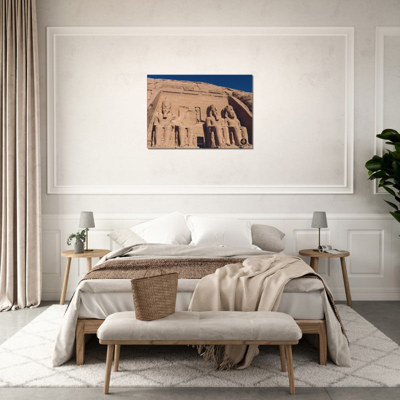 Pharoahs Gold Collection | Abu Simbel version 2 | Chalanni 70cmx100cm canvas