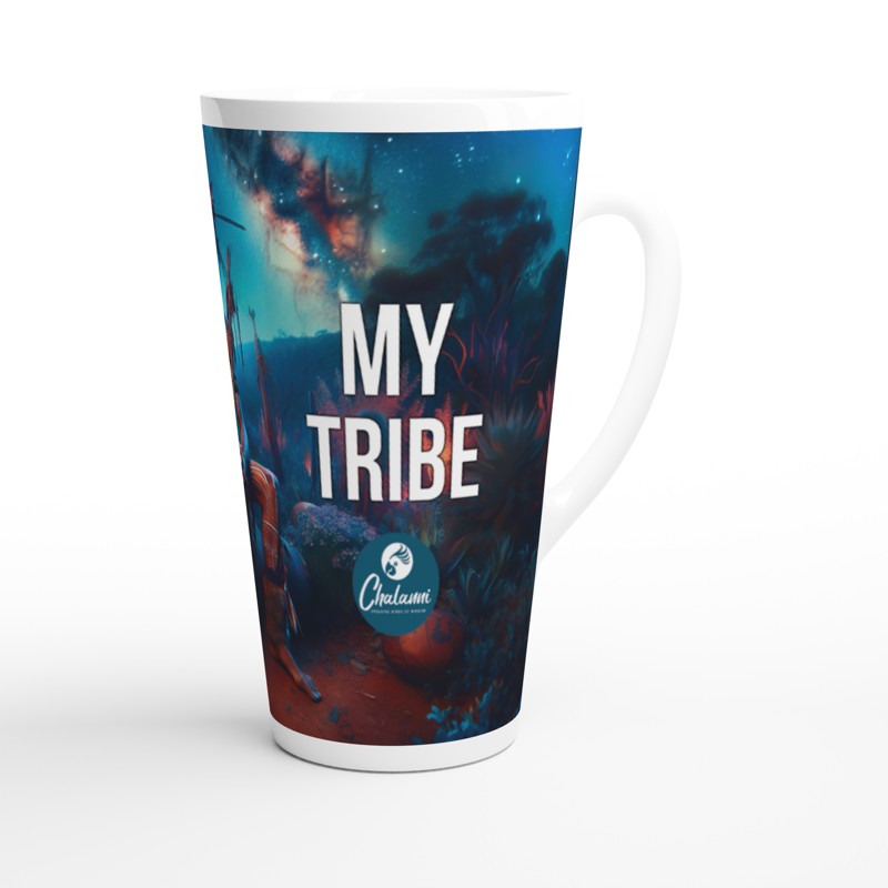 Chalanni My Tribe | 17 oz Ceramic Designer Latte Mug - Chalanni