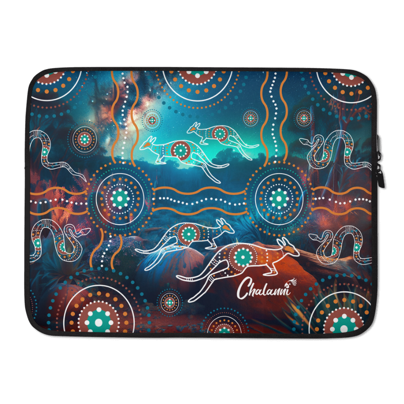 Chalanni Turquoise Design | 15" Designer Laptop sleeve - Chalanni