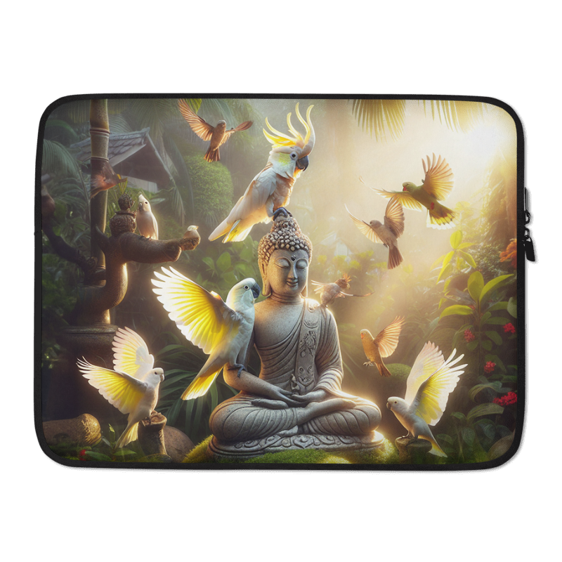 Chalanni and Buddha Statue | 15" Laptop sleeve - Chalanni
