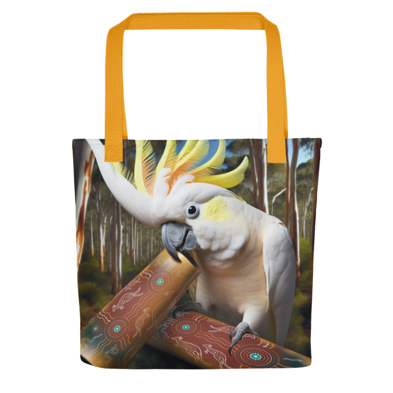 Chalanni and Didgeridoo  | Designer All-Over Print Tote Bag 15”x 15” - Chalanni