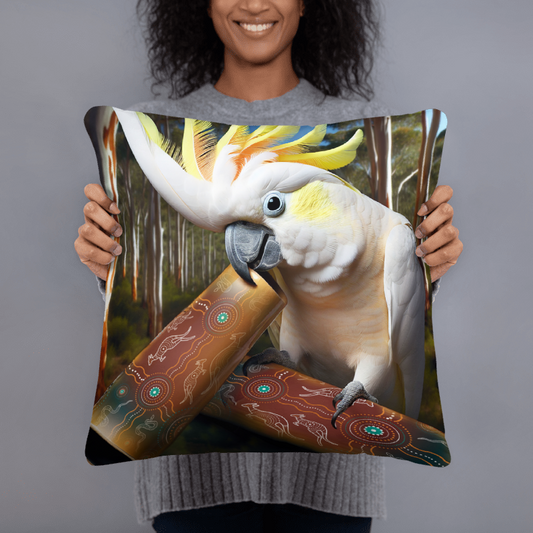 Chalanni and Didgeridoo | Designer Cushion Covers 18” x 18” - Chalanni