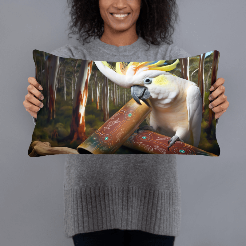 Chalanni and Didgeridoo |  Designer Cushion Covers 20”x 12” Rectangular - Chalanni