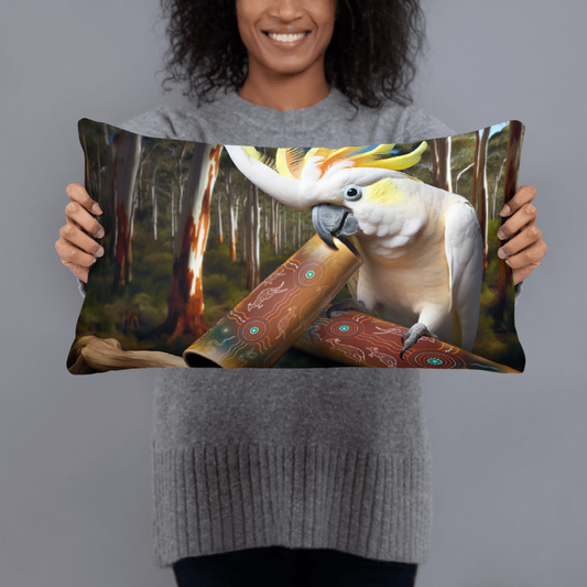 Chalanni and Didgeridoo |  Designer Cushion Covers 20”x 12” Rectangular - Chalanni