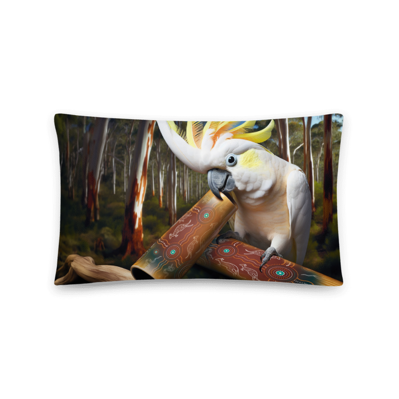 Chalanni and Didgeridoo |  Designer Cushion Covers 20”x 12” Rectangular - Chalanni