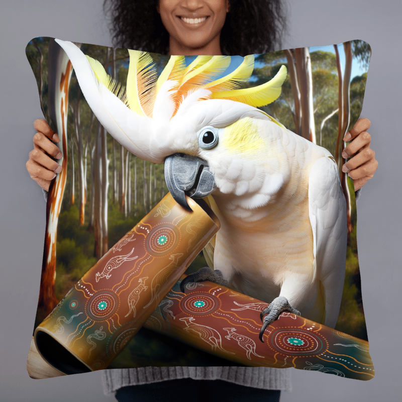 Chalanni and Didgeridoo | Designer Cushion Covers 22” x 22” - Chalanni