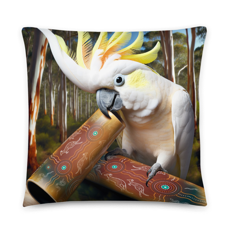 Chalanni and Didgeridoo | Designer Cushion Covers 22” x 22” - Chalanni