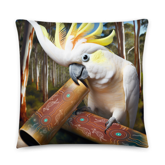 Chalanni and Didgeridoo | Designer Cushion Covers 22” x 22” - Chalanni