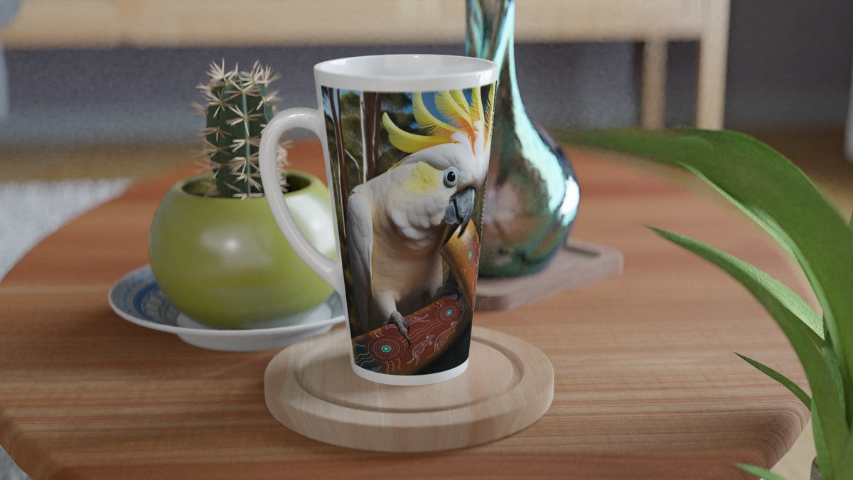 Chalanni and Didgiridoo | 17 oz Ceramic Designer Latte Mug - Chalanni