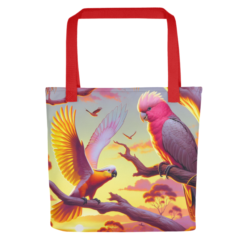 Chalanni and Galah | Designer All-Over Print Tote Bag 15”x 15” - Chalanni