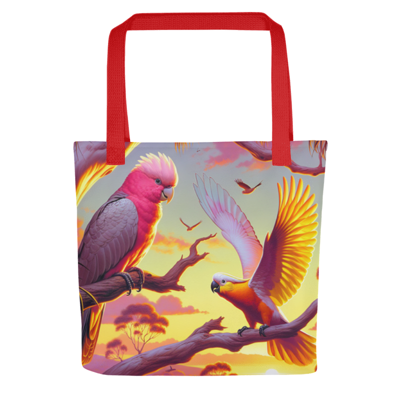 Chalanni and Galah | Designer All-Over Print Tote Bag 15”x 15” - Chalanni