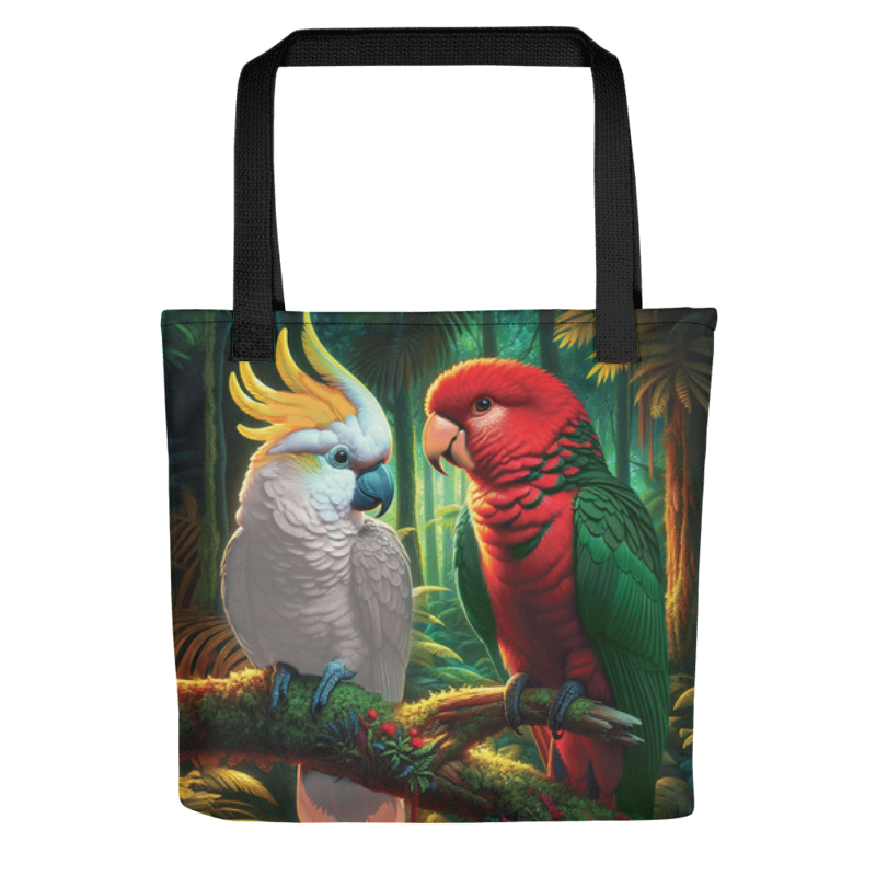 Chalanni and Winston | Designer All-Over Print Tote Bag 15”x 15” - Chalanni