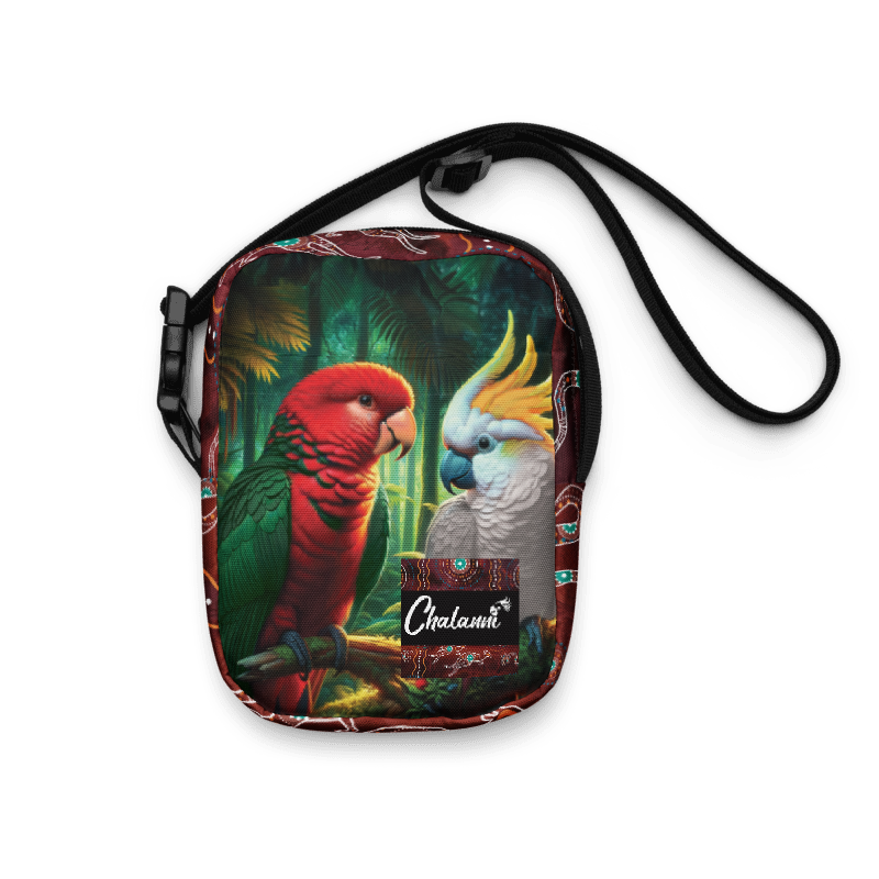 Chalanni and Winston the King Parrot | Utility Cross Over Bag - Chalanni