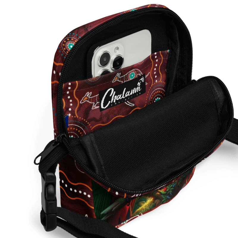 Chalanni and Winston the King Parrot | Utility Cross Over Bag - Chalanni