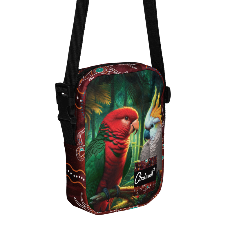 Chalanni and Winston the King Parrot | Utility Cross Over Bag - Chalanni