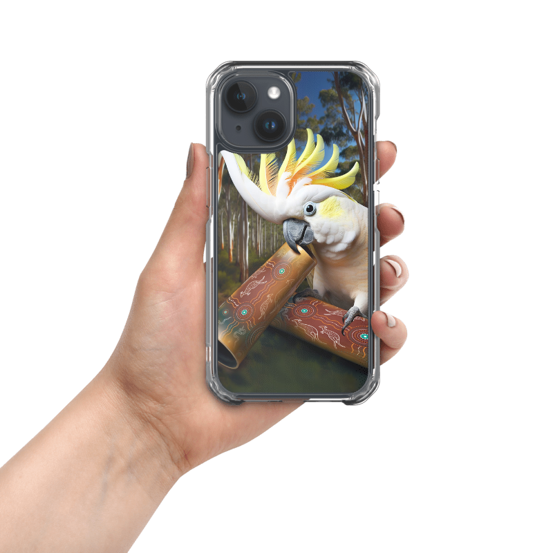 Chalanni playing Didgeridoo | Designer iPhone 15 Case - Chalanni