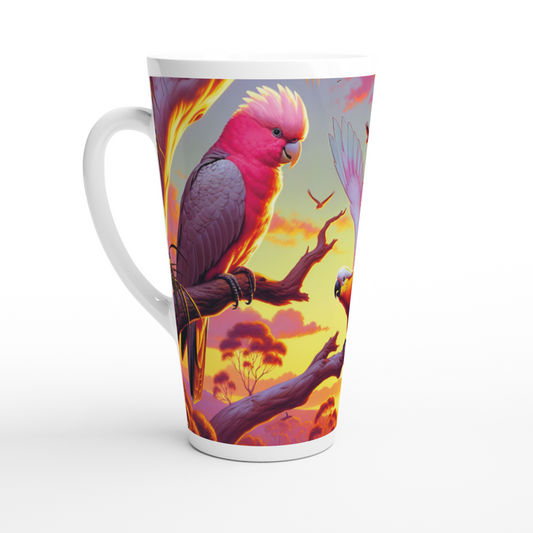 Galah and Chalanni | 17 oz Ceramic Designer Latte Mug - Chalanni