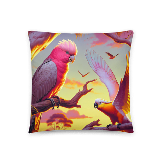 Galah and Chalanni | Designer 18”x18” Cushion Cover - Chalanni