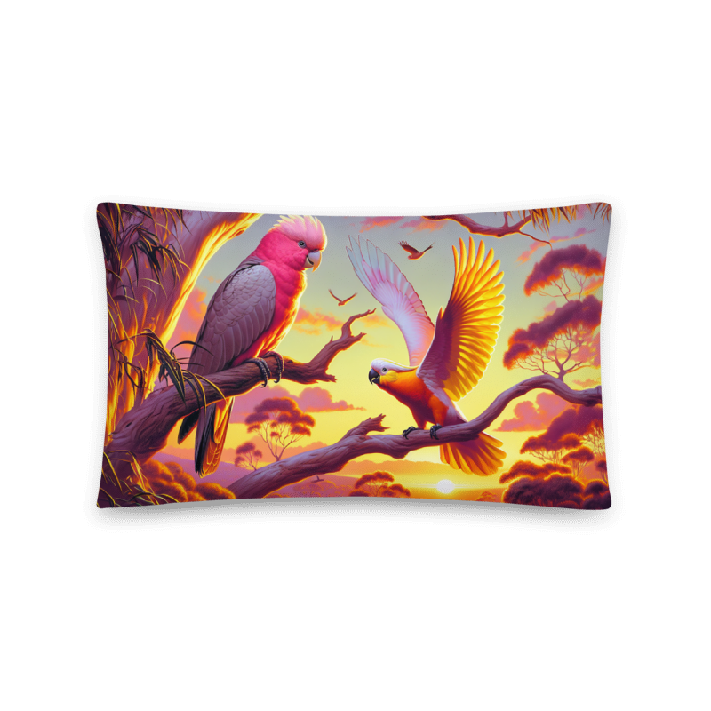 Galah and Chalanni | Designer 20x12” Cushion Cover Rectangular - Chalanni