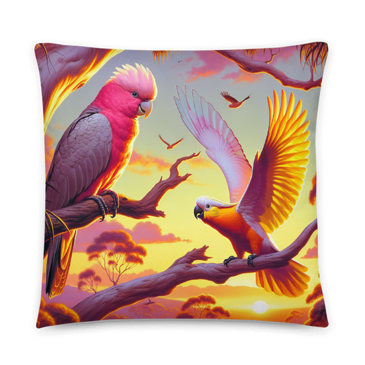 Galah and Chalanni | Designer 22"x22" Cushion Cover - Chalanni