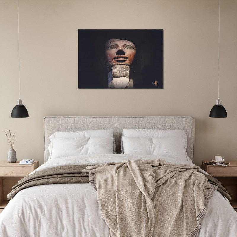 Pharoahs Gold Collection | Hatshepsut Statue | Chalanni 70cmx100cm canvas