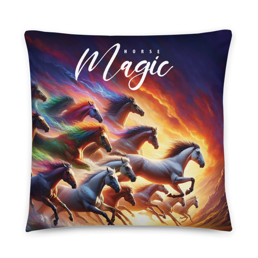 Horse Magic | Designer 22x22 Cushion - Chalanni
