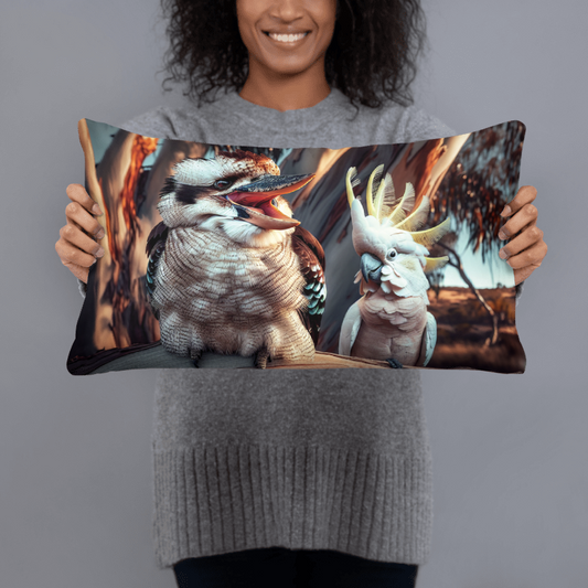 Laughing Kookaburra and Chalanni | Designer Cushion Covers 20”x 12” Rectangular - Chalanni