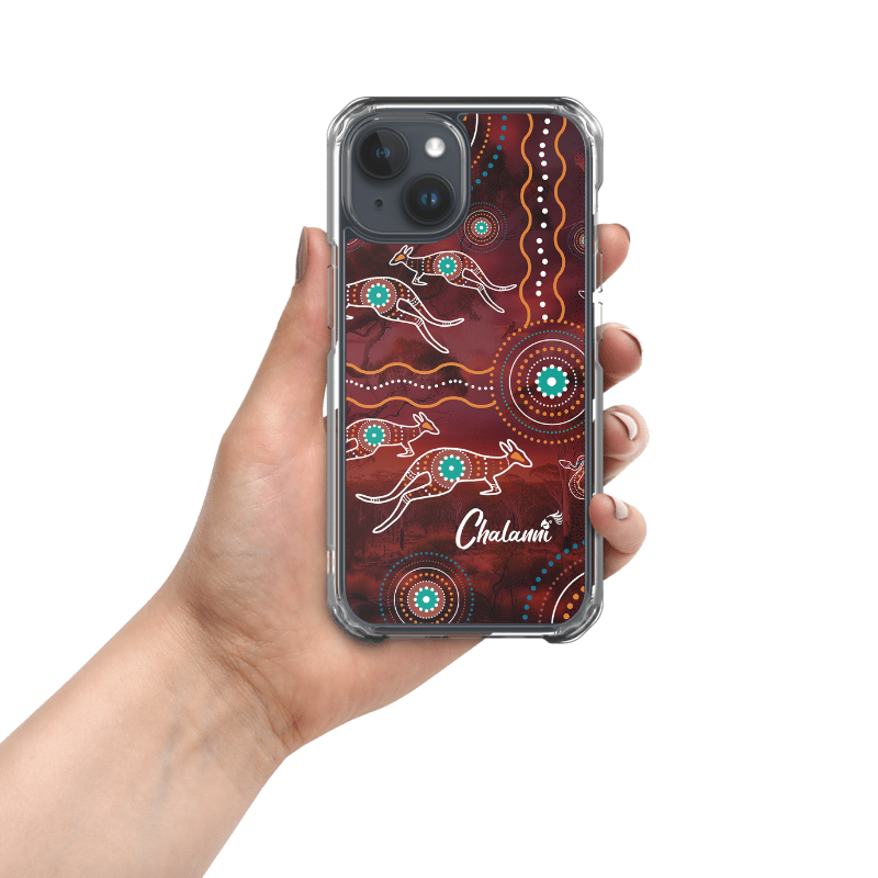 Maroon Design | Designer Iphone 15 Case - Chalanni